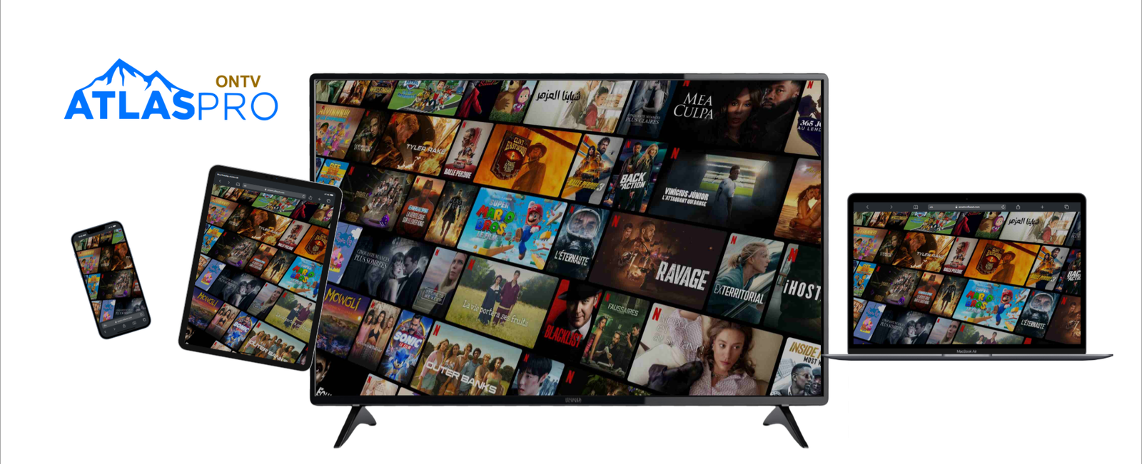 Atlas Pro ONTV compatible Android Smart TV iPhone